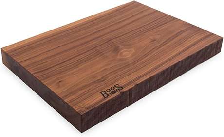 John Boos walnut rustic edge cutting board
