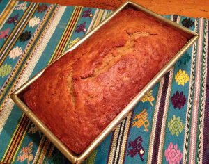 banana bread—fresh baked