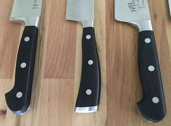 Henckels Wusthof Messermeister chef knife handles