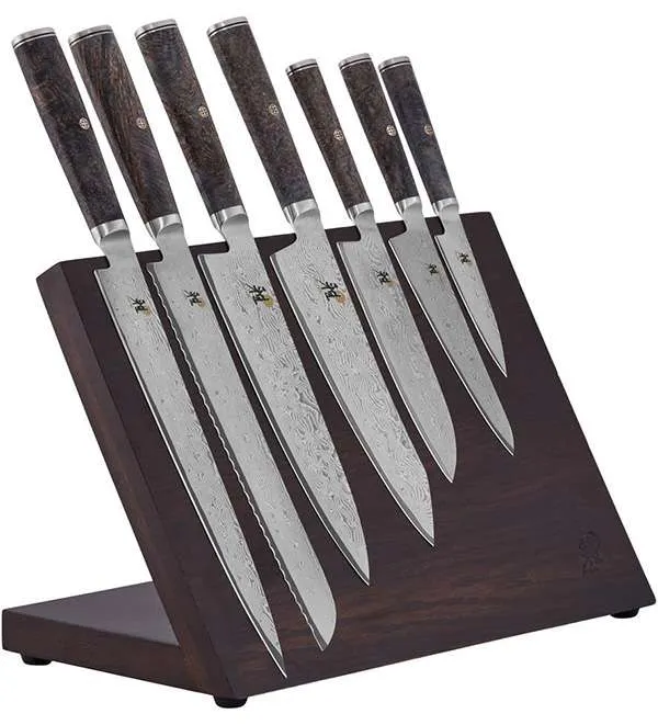 Miyabi Black 10-piece set w/walnut block