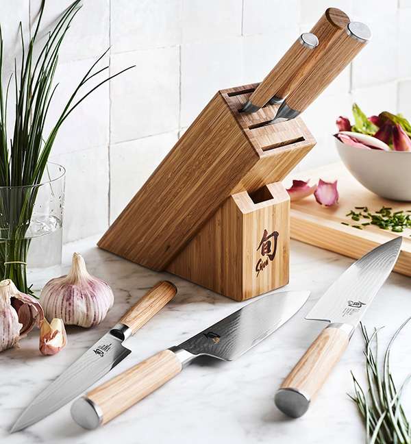 Shun Classic Blonde 5-piece set w/block