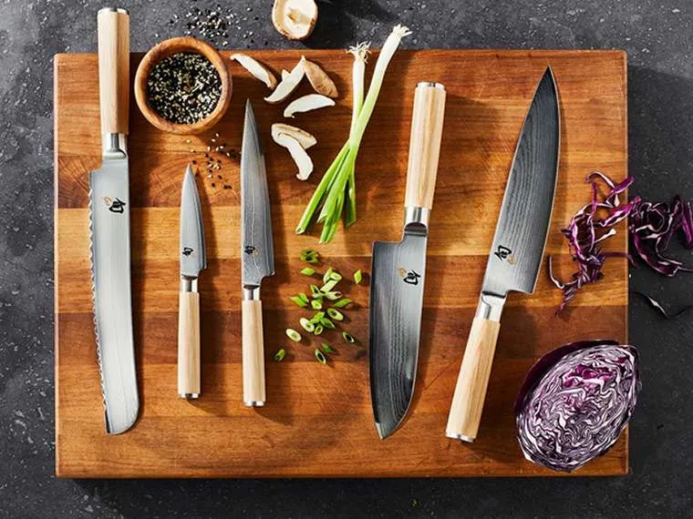 Shun Classic Blonde 5-piece chef knife set