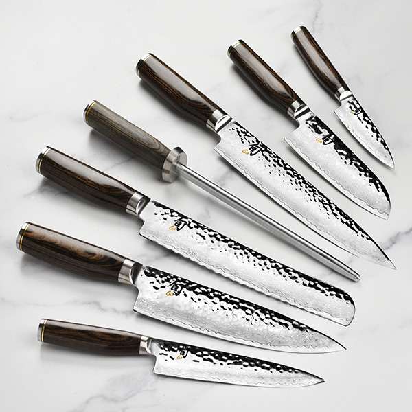 Shun Premier 8-piece Set w/Bamboo Block