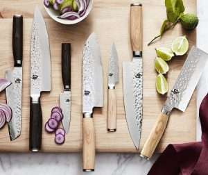 Shun Premier knives, seven knives from the collection