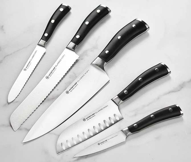 Wusthof Classic Ikon 7-piece chef knife set