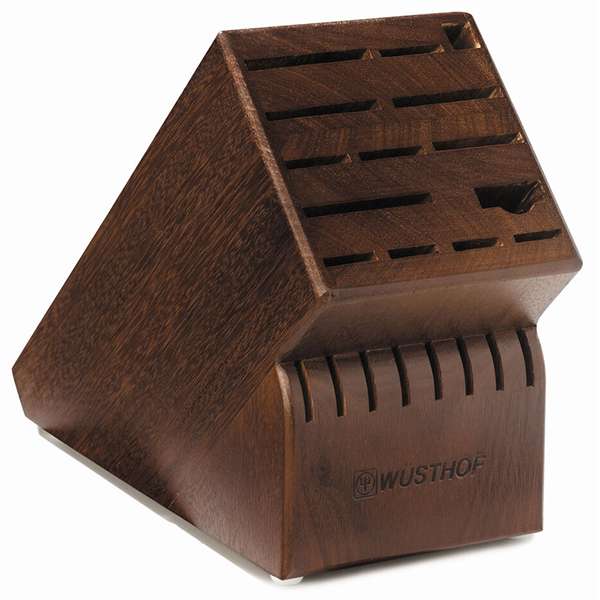 Wusthof 22-Slot Knife Block_walnut