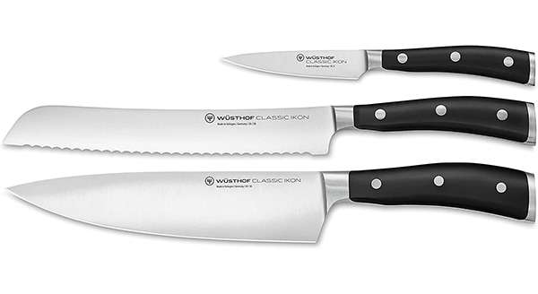 Wusthof Classic Ikon 3-piece chef knife set