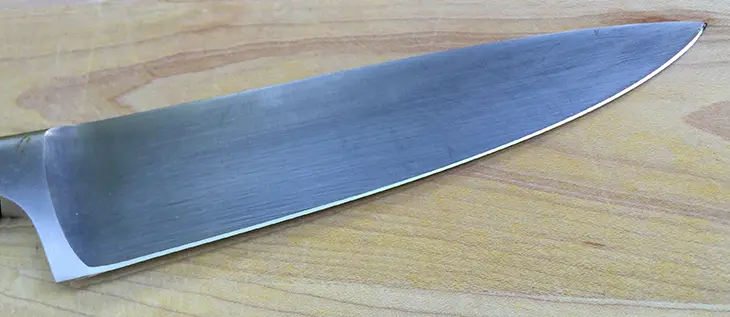 Wusthof Gran Prix chef knife after sharpening and repair