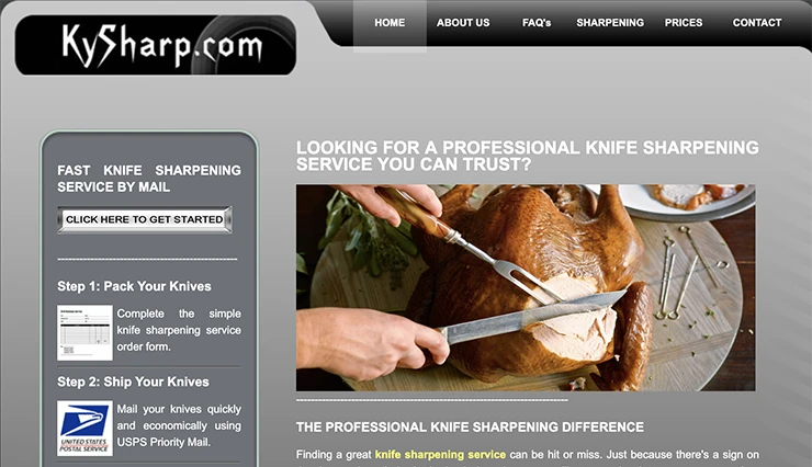 KySharp professional knife sharpening service