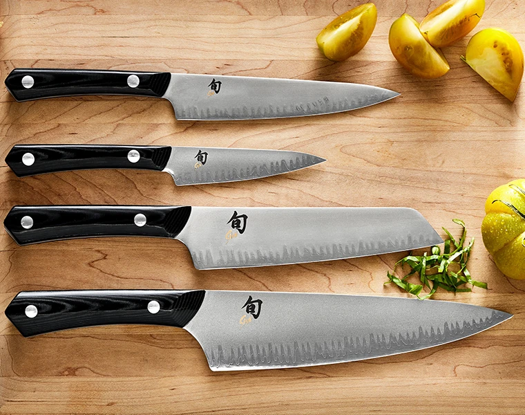 Shun Narukami knife collection - clad carbon steel